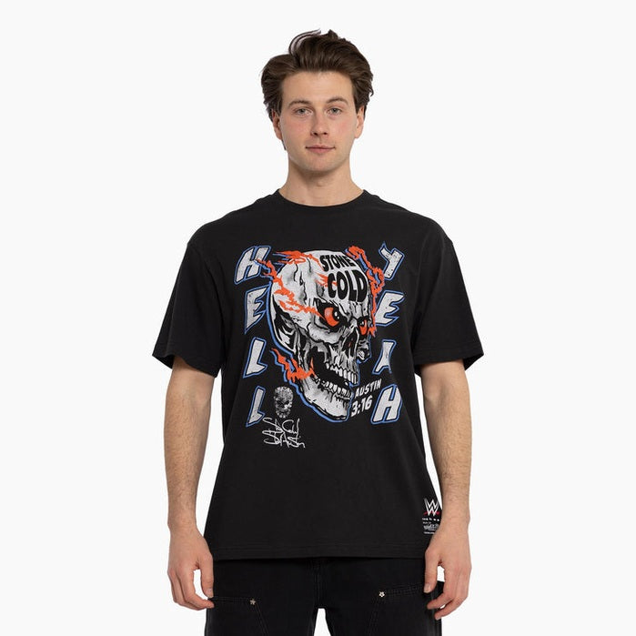 MITCHELL & NESS - Skull tee cold - Faded black