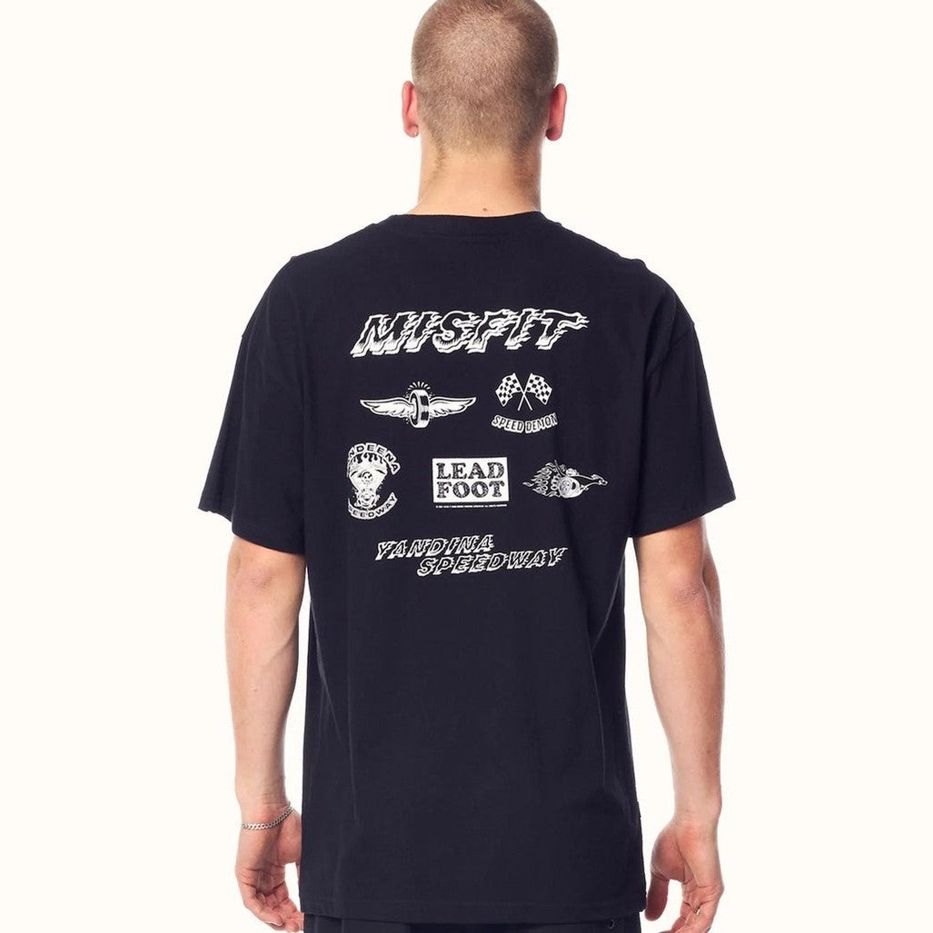 Misfit yandina core 50/50 tee - black
