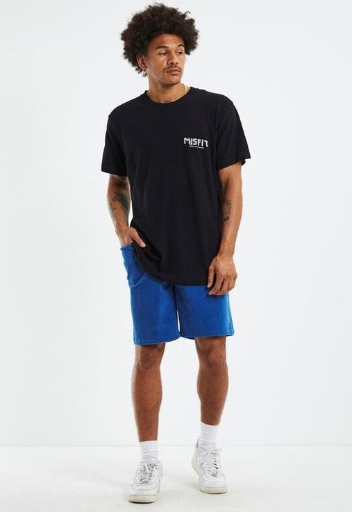 Misfit cord shorts - blue