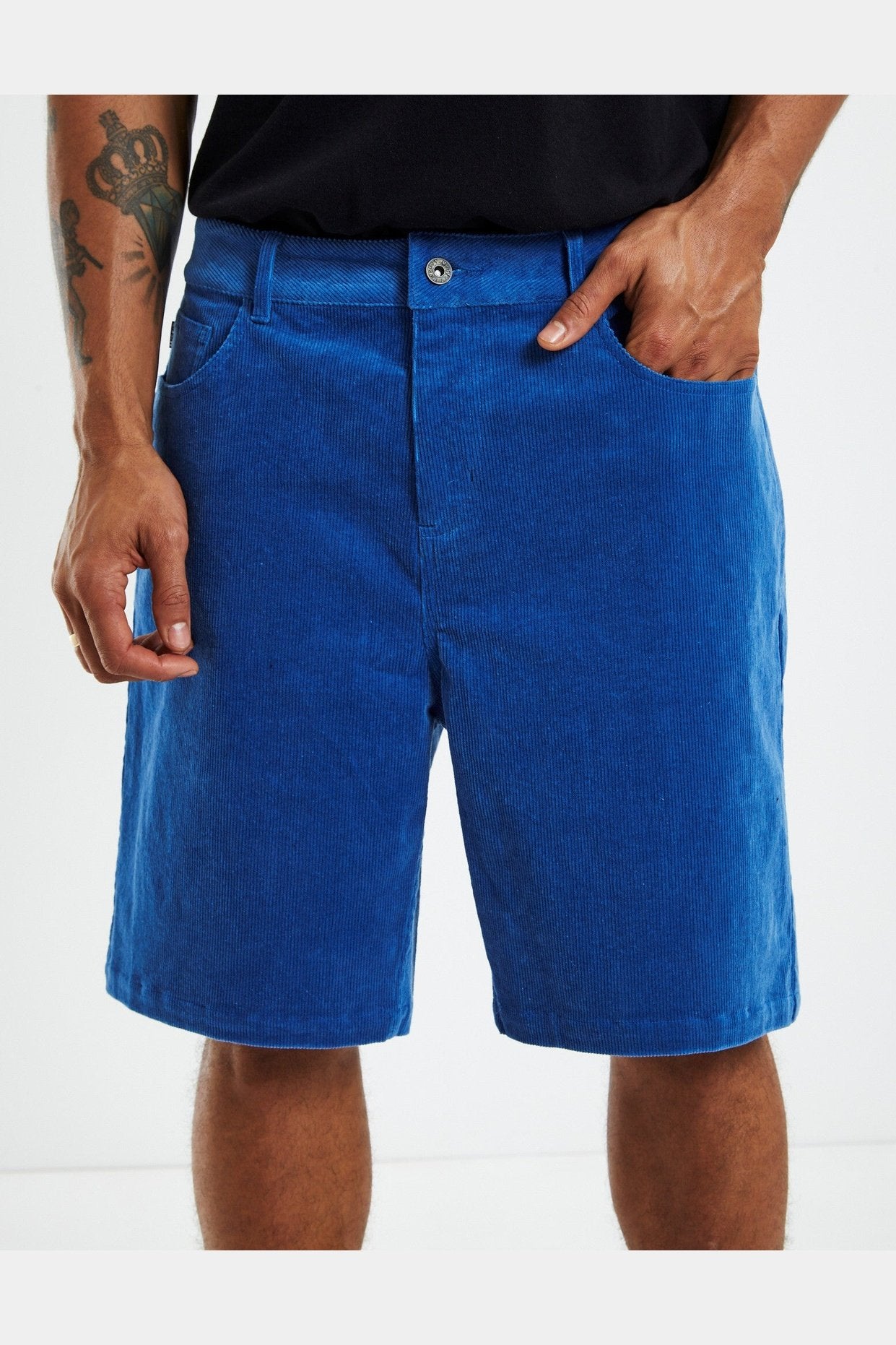 Misfit cord shorts - blue