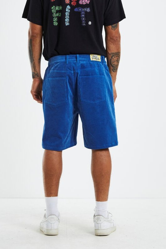 Misfit cord shorts - blue