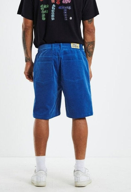 Misfit cord shorts - blue