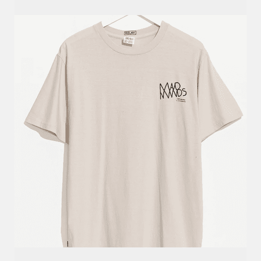 Misfit doicrow 50/50 tee - pigment washed grey