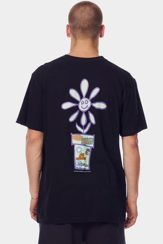 Misfit potted power 50/50 ss tee - pitch black