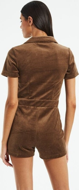 Misfit soleil playsuit - choc