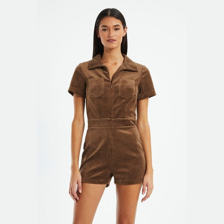 Misfit soleil playsuit - choc