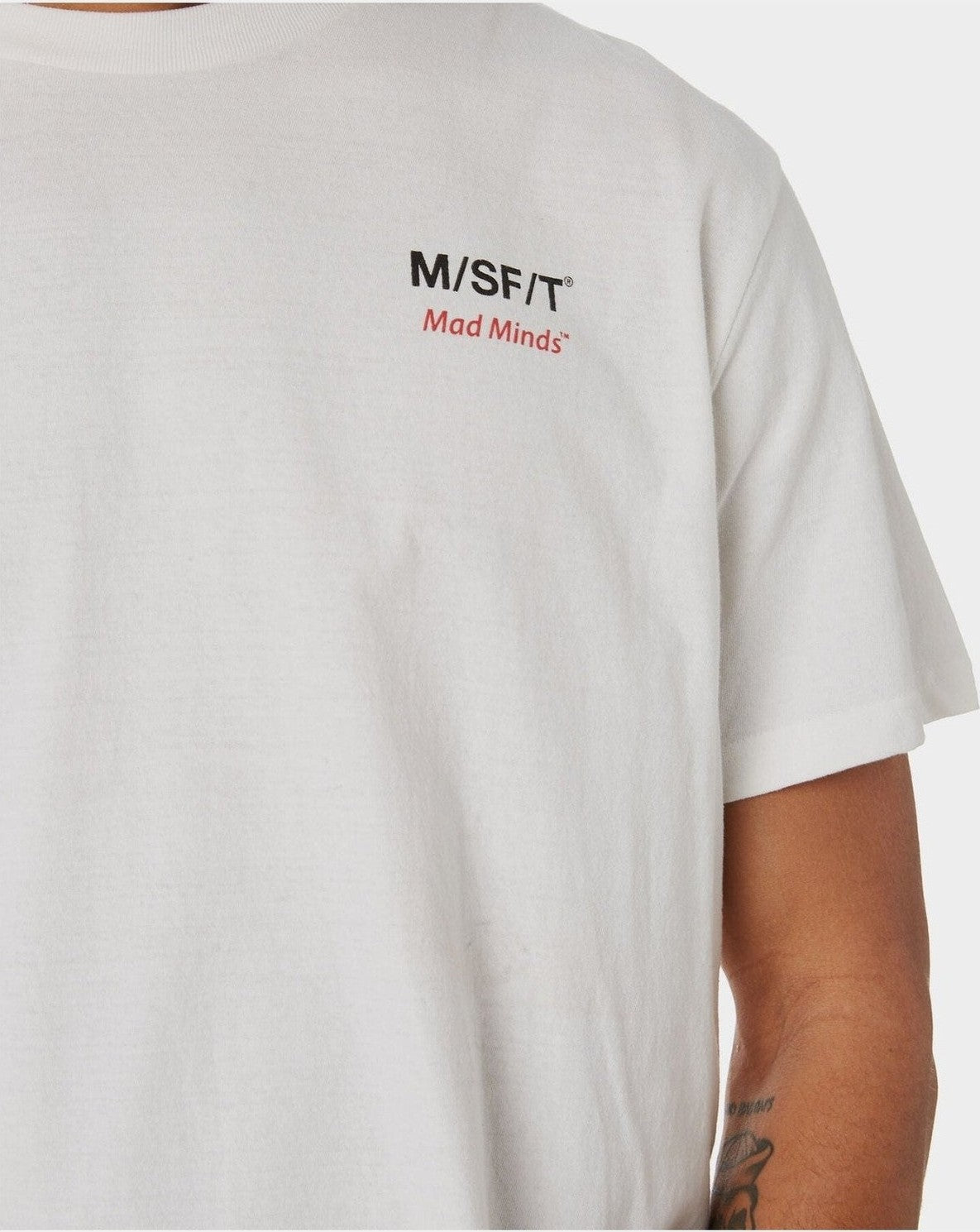 Misfit sonar eclipse 50/50 ss tee - washed white