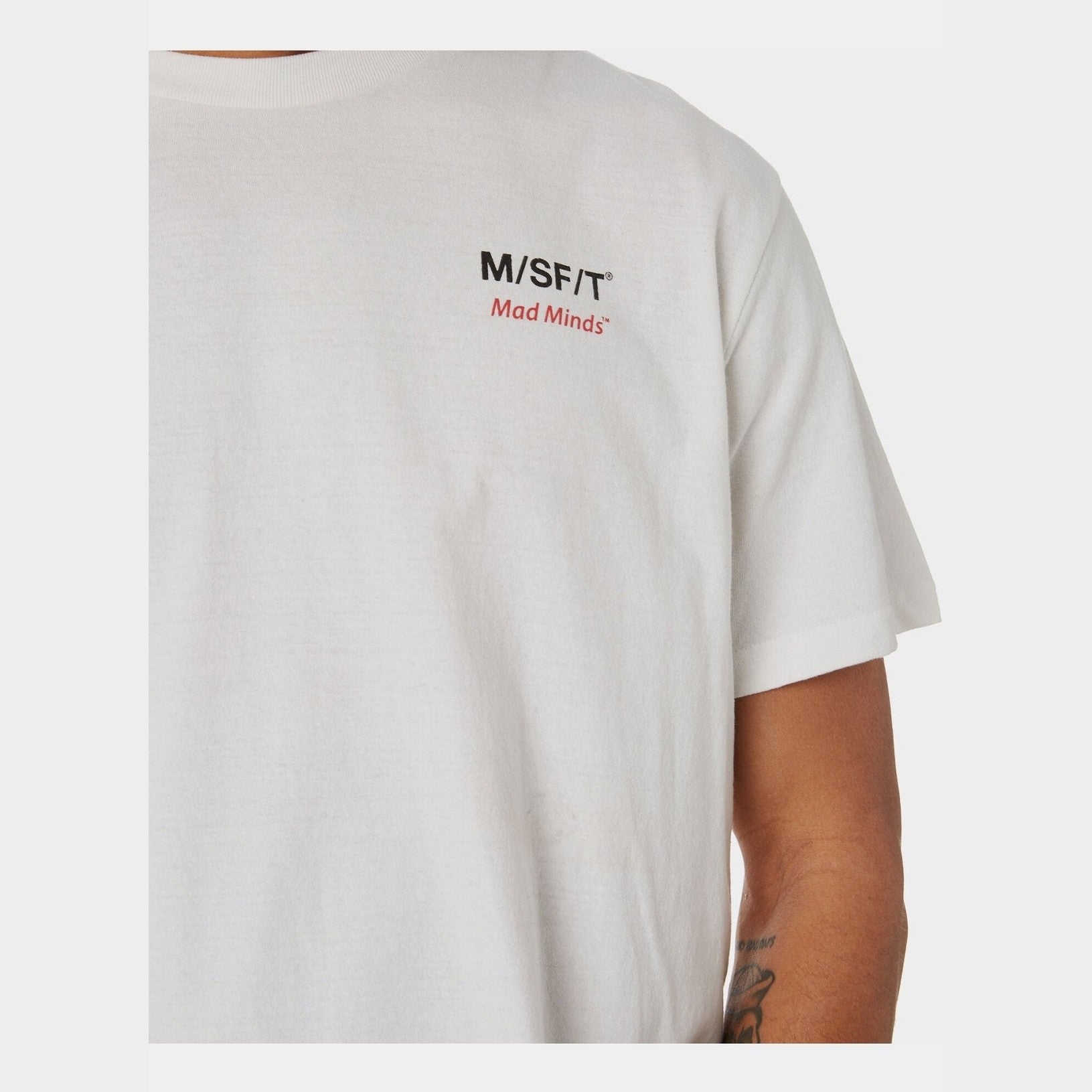 Misfit sonar eclipse 50/50 ss tee - washed white
