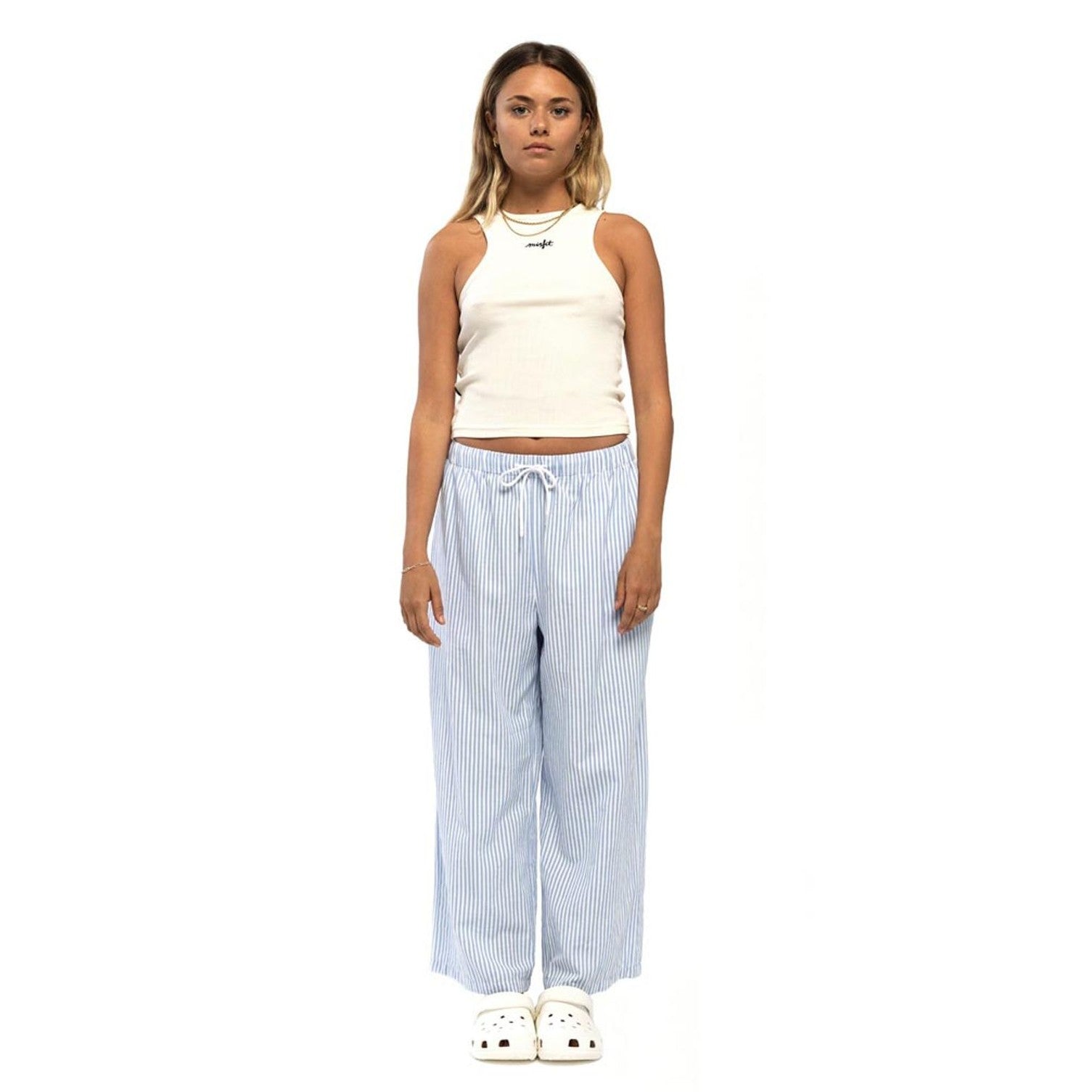 Misfit the delicate singlet - washed white