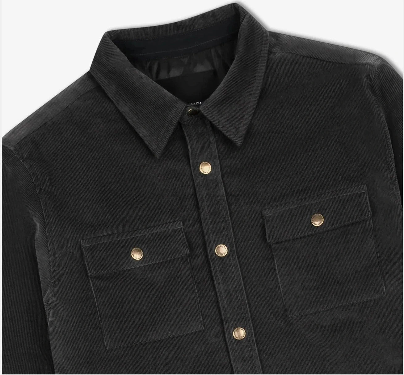 MR SIMPLE Quilted cord jakcet - Graphite