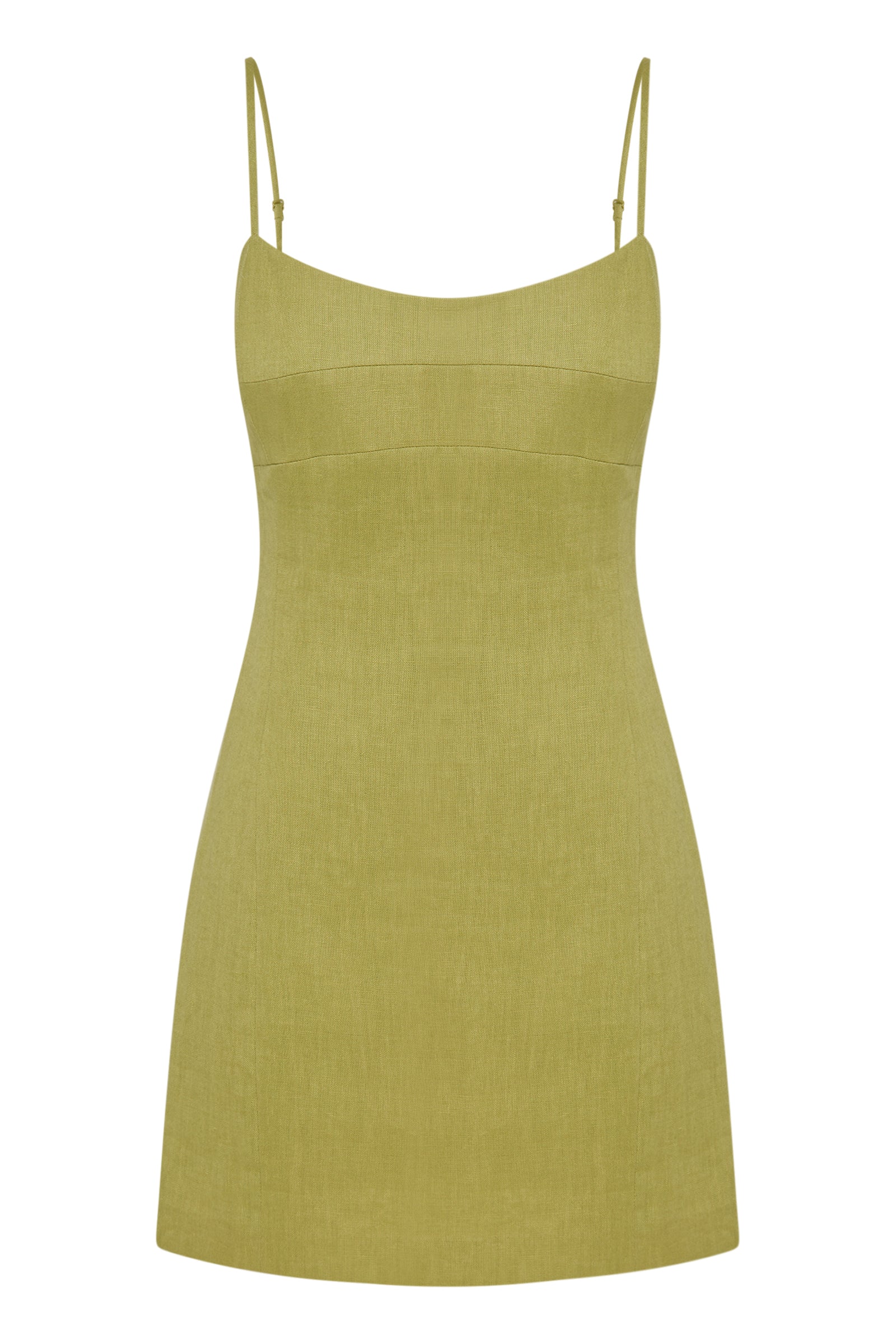 NUDE LUCY Carmela linen mini dress - Kiwi