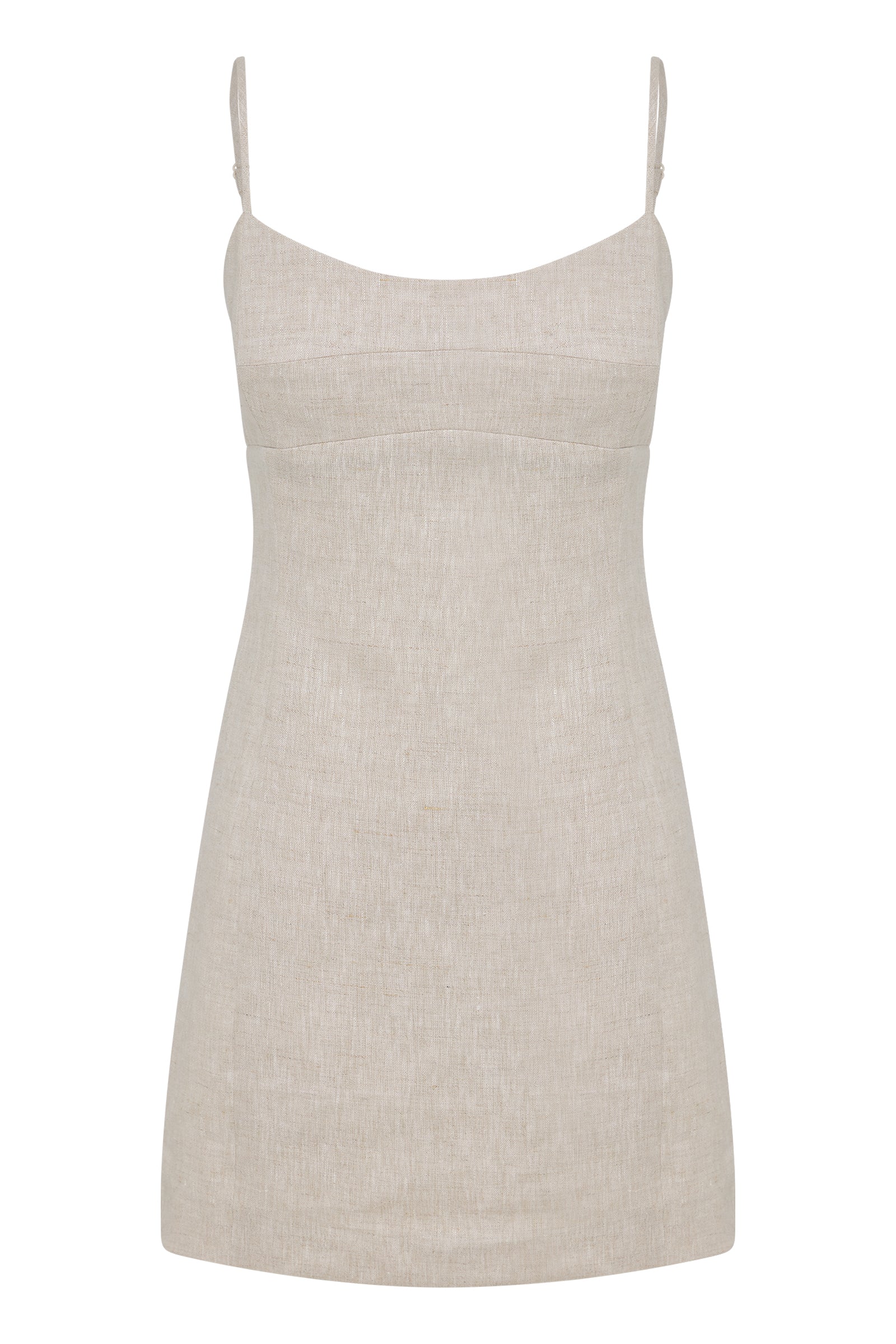 NUDE LUCY Carmela linen mini dress - Natural