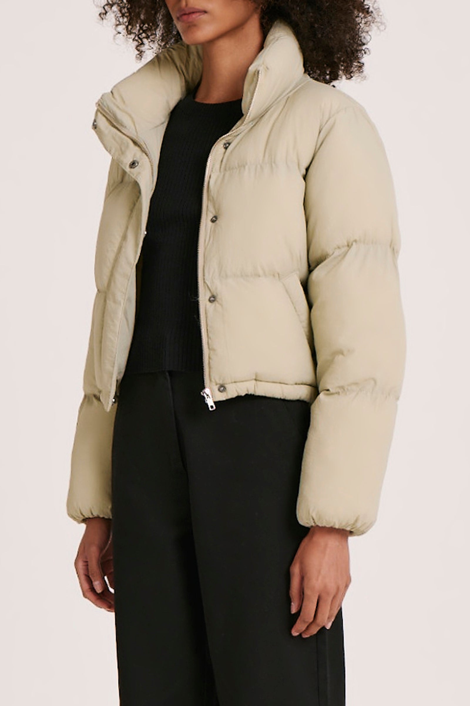 NUDE LUCY Topher Puffer Jacket - Cucumber