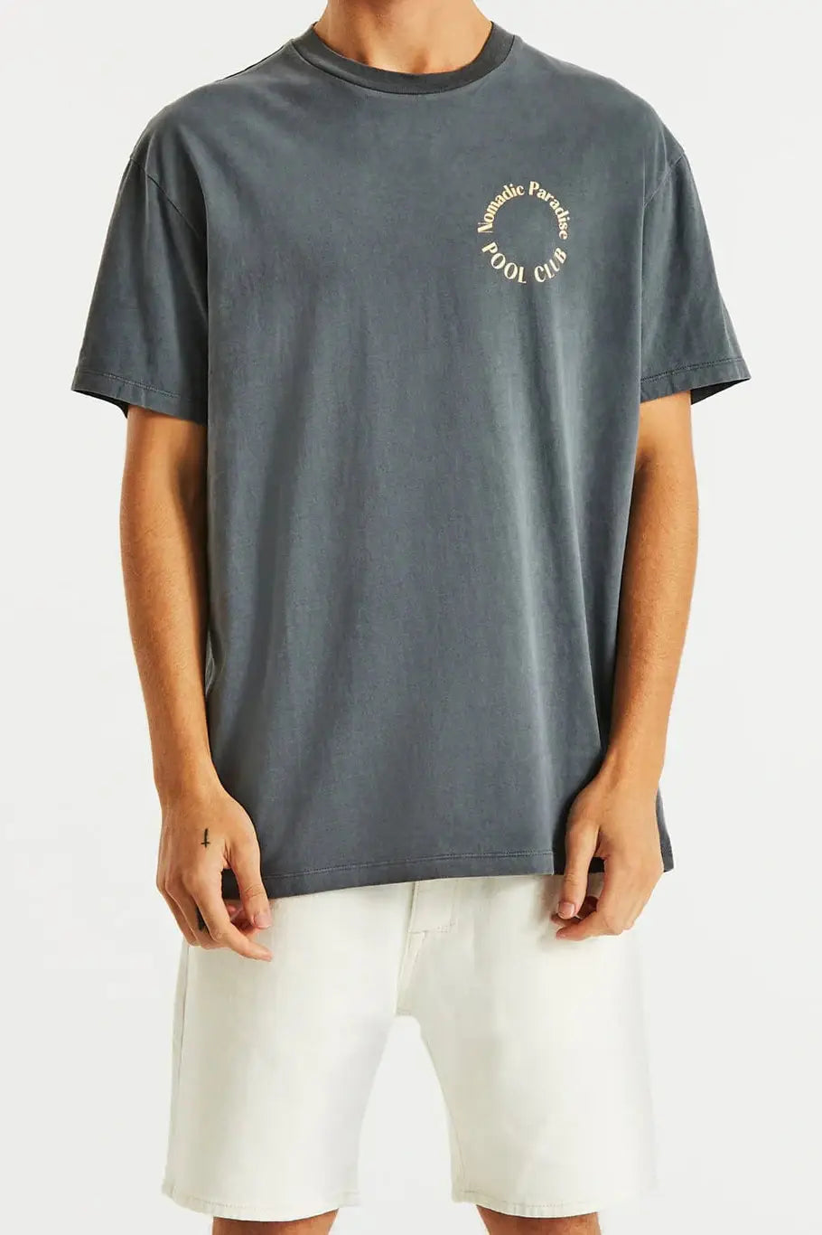 Nomadic paradise connected relaxed t-shirt - pigment asphalt