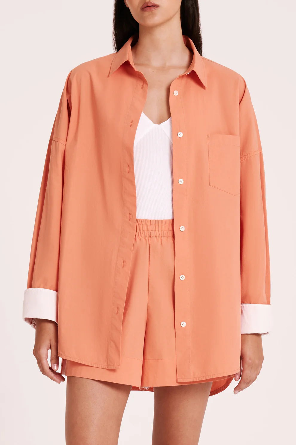 Nude Lucy Sigrid Poplin Shirt - Watermelon