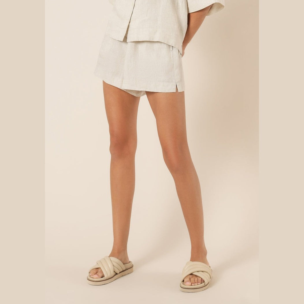 Nude lucy lounge linen short- natural