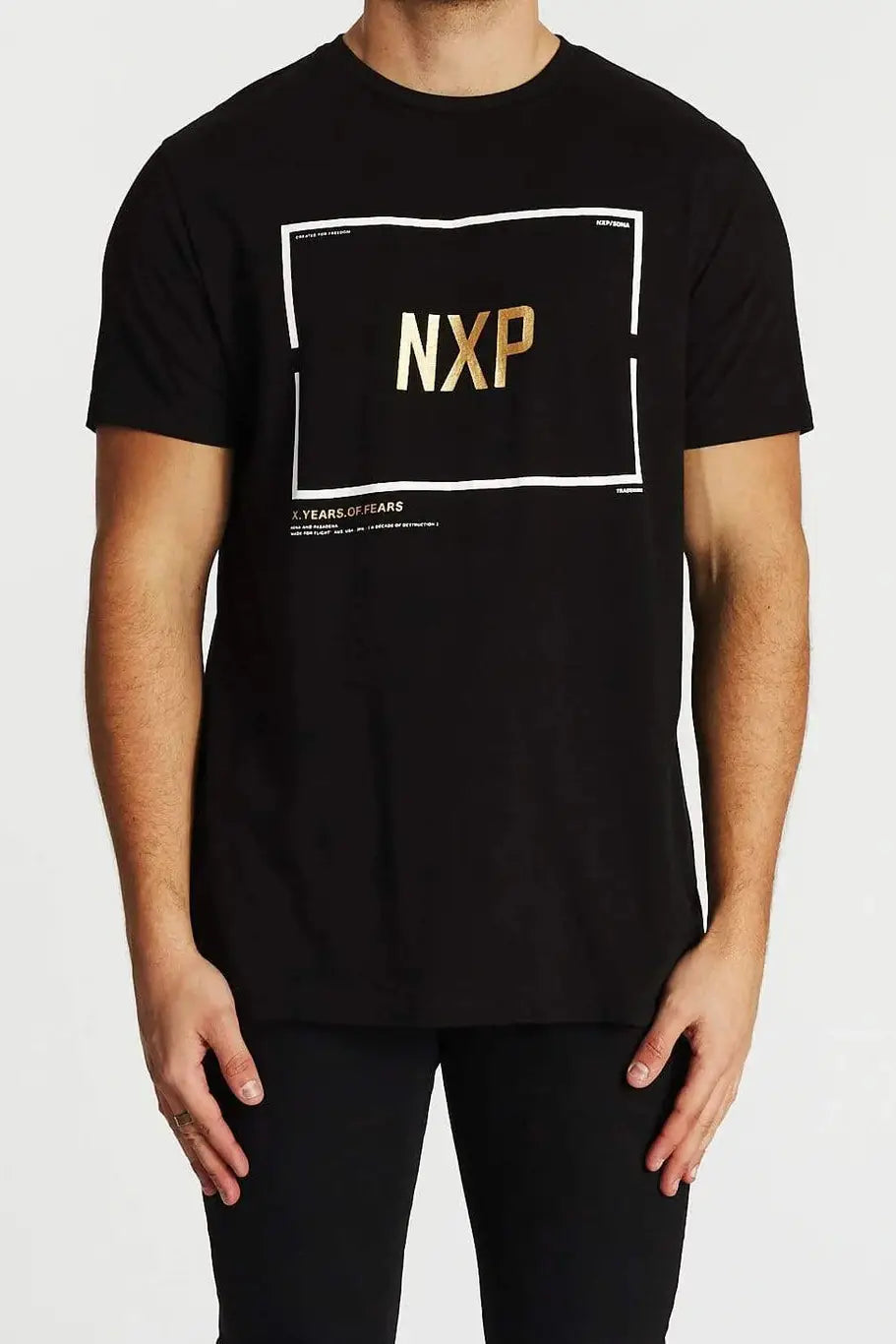 Nxp dark soul scoop back t-shirt jet black