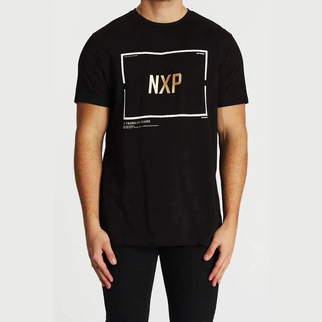 Nxp dark soul scoop back t-shirt jet black