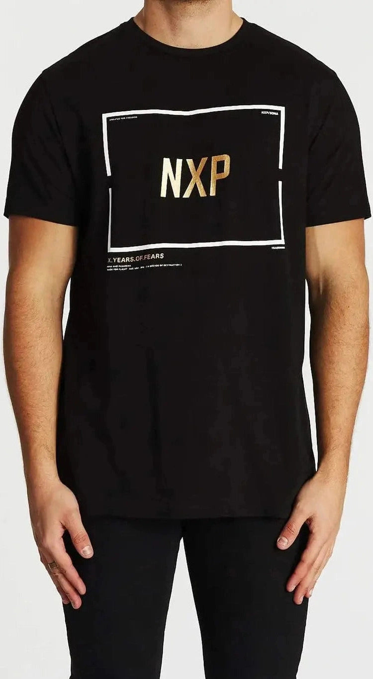 Nxp dark soul scoop back t-shirt jet black