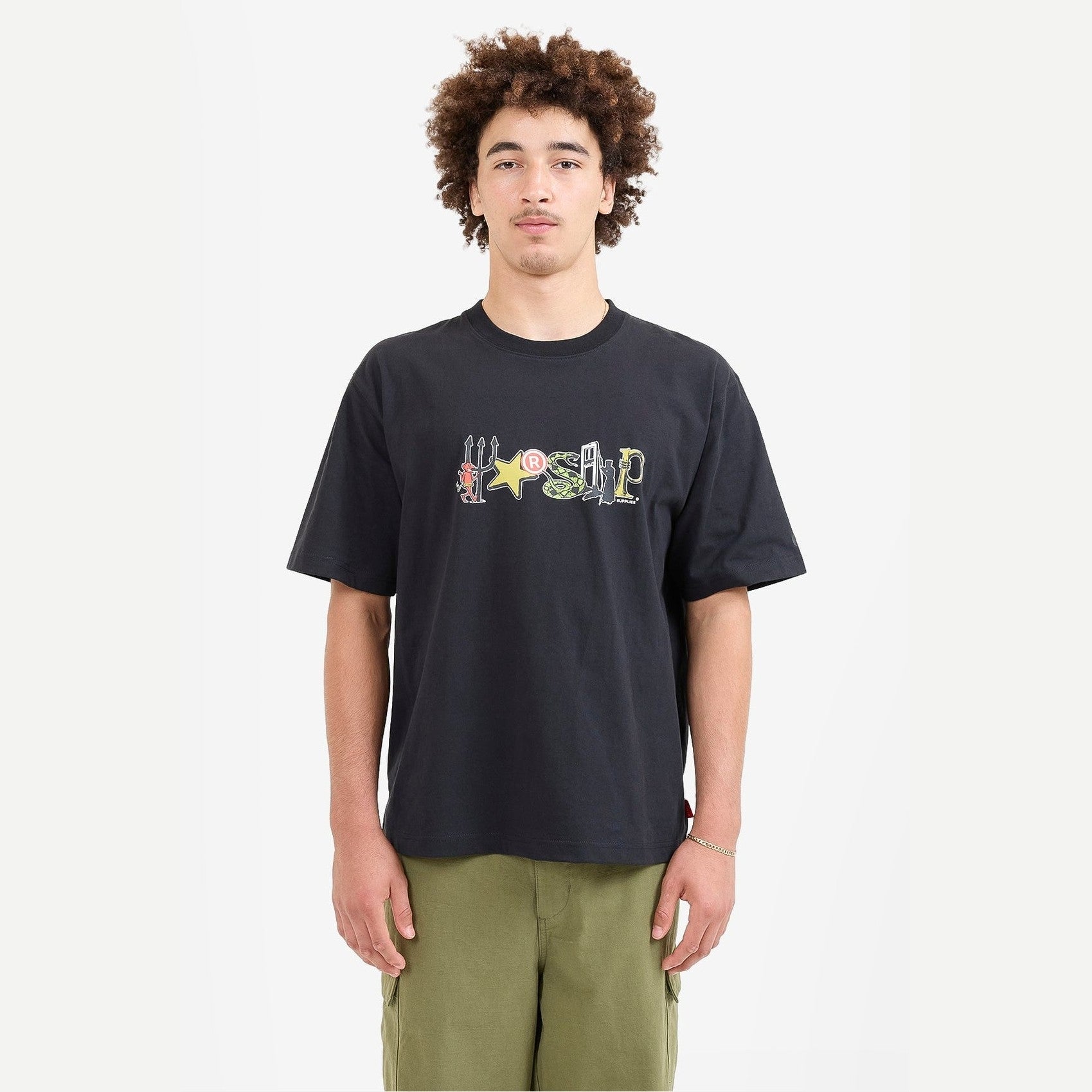 WORSHIP Bitzenbobs tee - Black