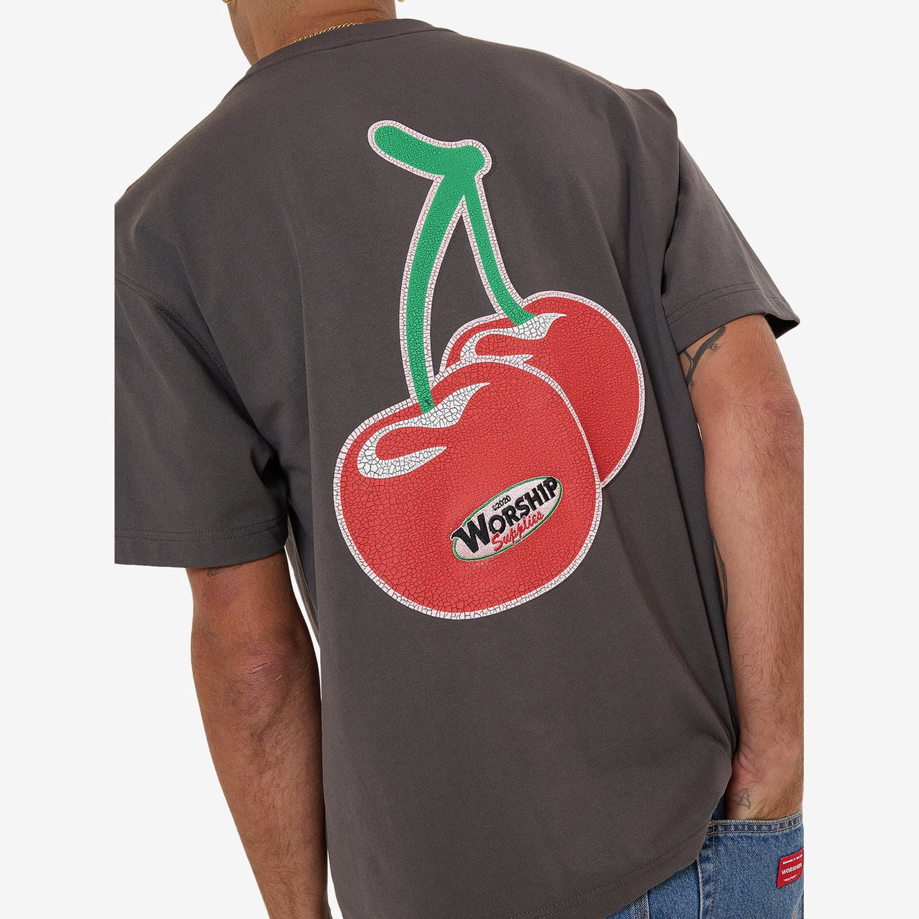 WORSHIP Glazed And Confused Tee - Worn Black