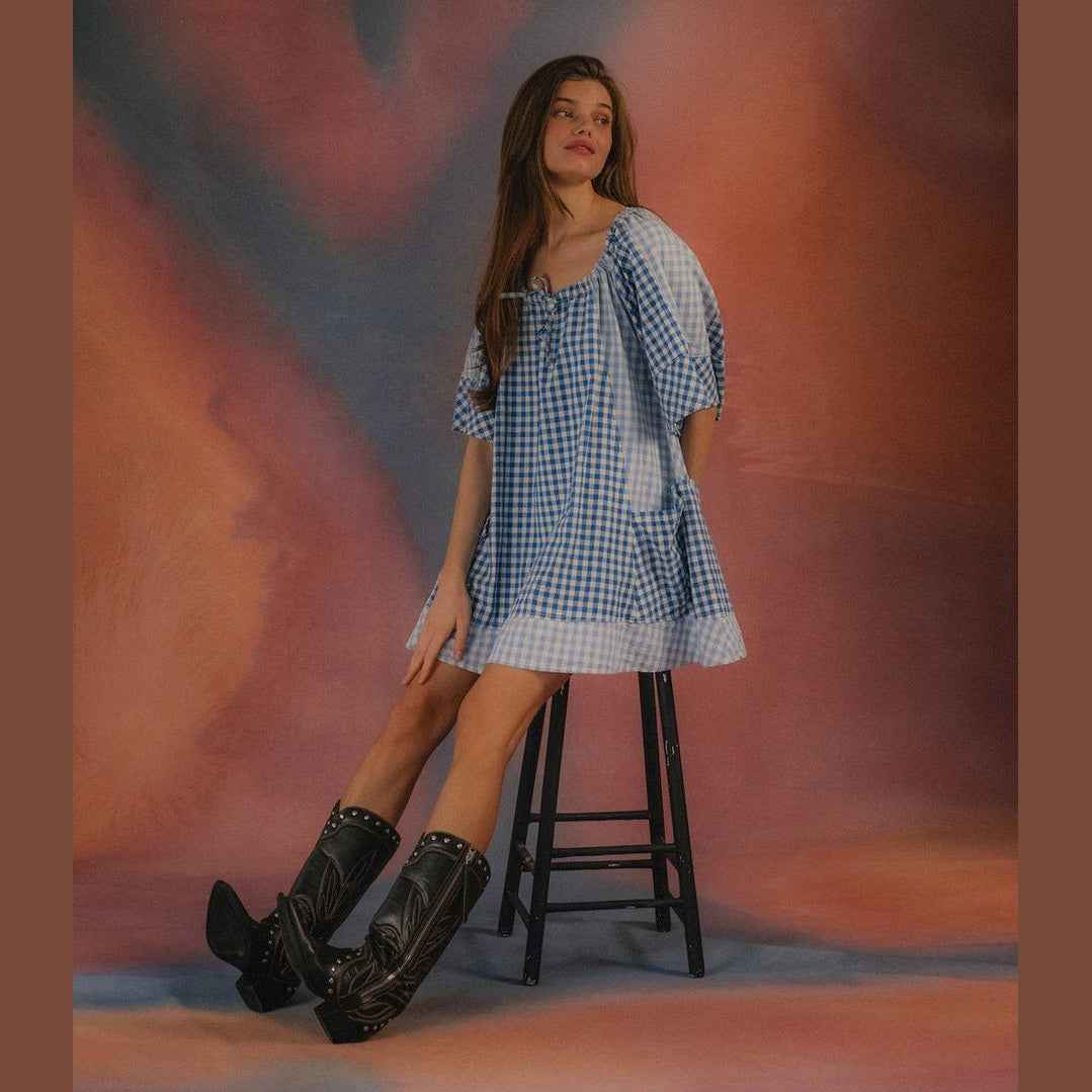 CIAO CIAO VACATION Powder check dress