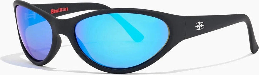 RITUAL VISION Morphine MATTE BLACK / BLUE REFLECTIVE POLARISED