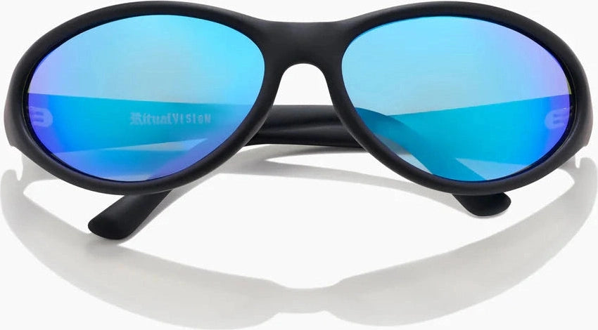 RITUAL VISION Morphine MATTE BLACK / BLUE REFLECTIVE POLARISED