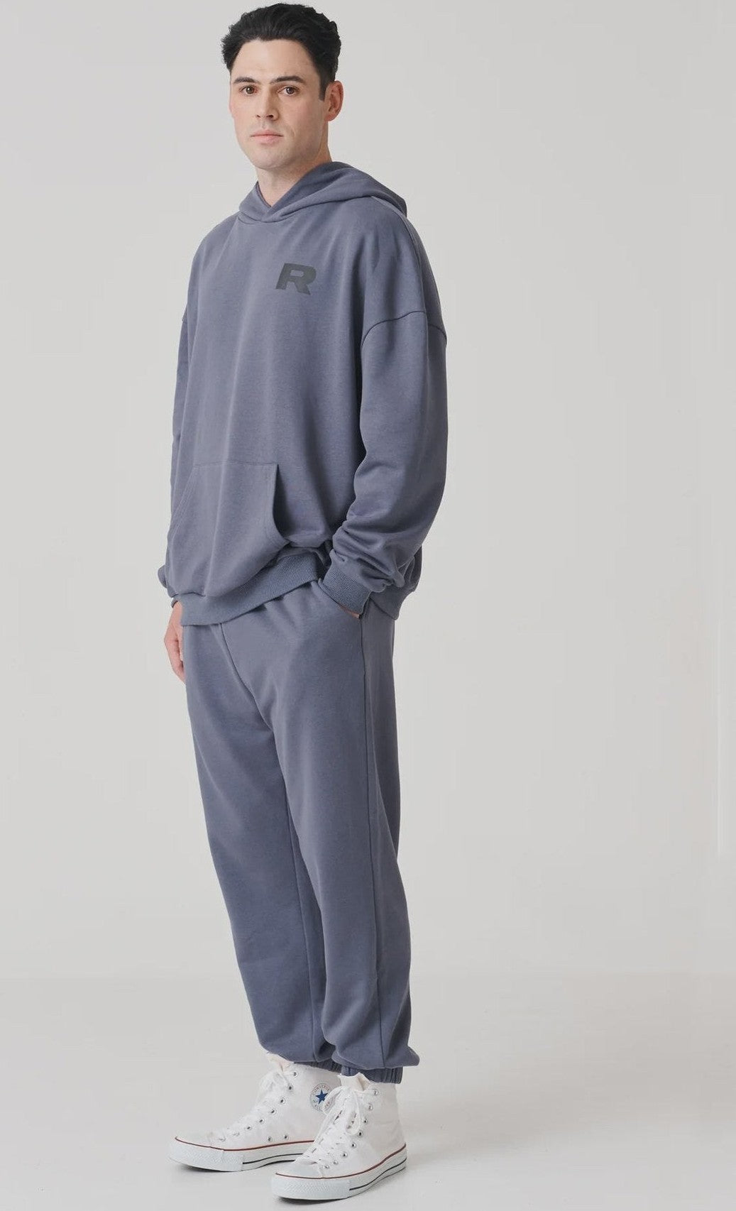 Raef - brooks trackpant - washed black