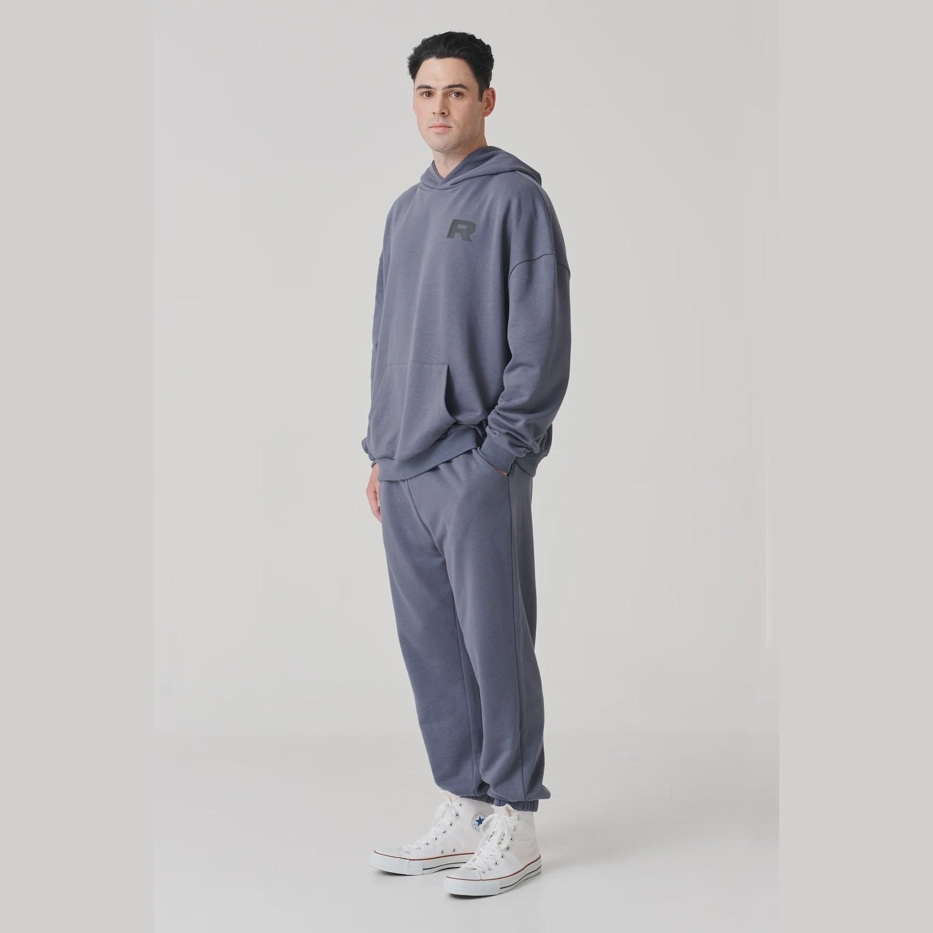 Raef - brooks trackpant - washed black