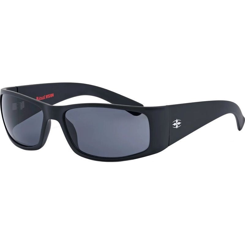 Ritual Vision Doomsday Machine Sunglasses Matte Black/Black Lenses