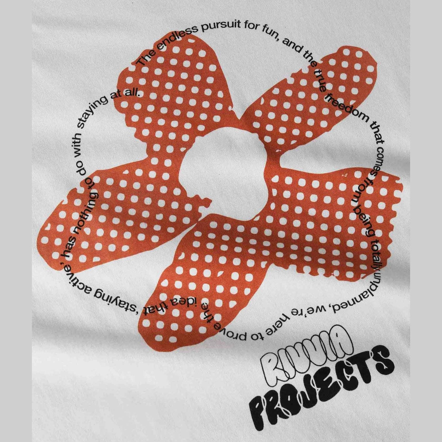 RIVVIA Flower map t-shirt - Off white