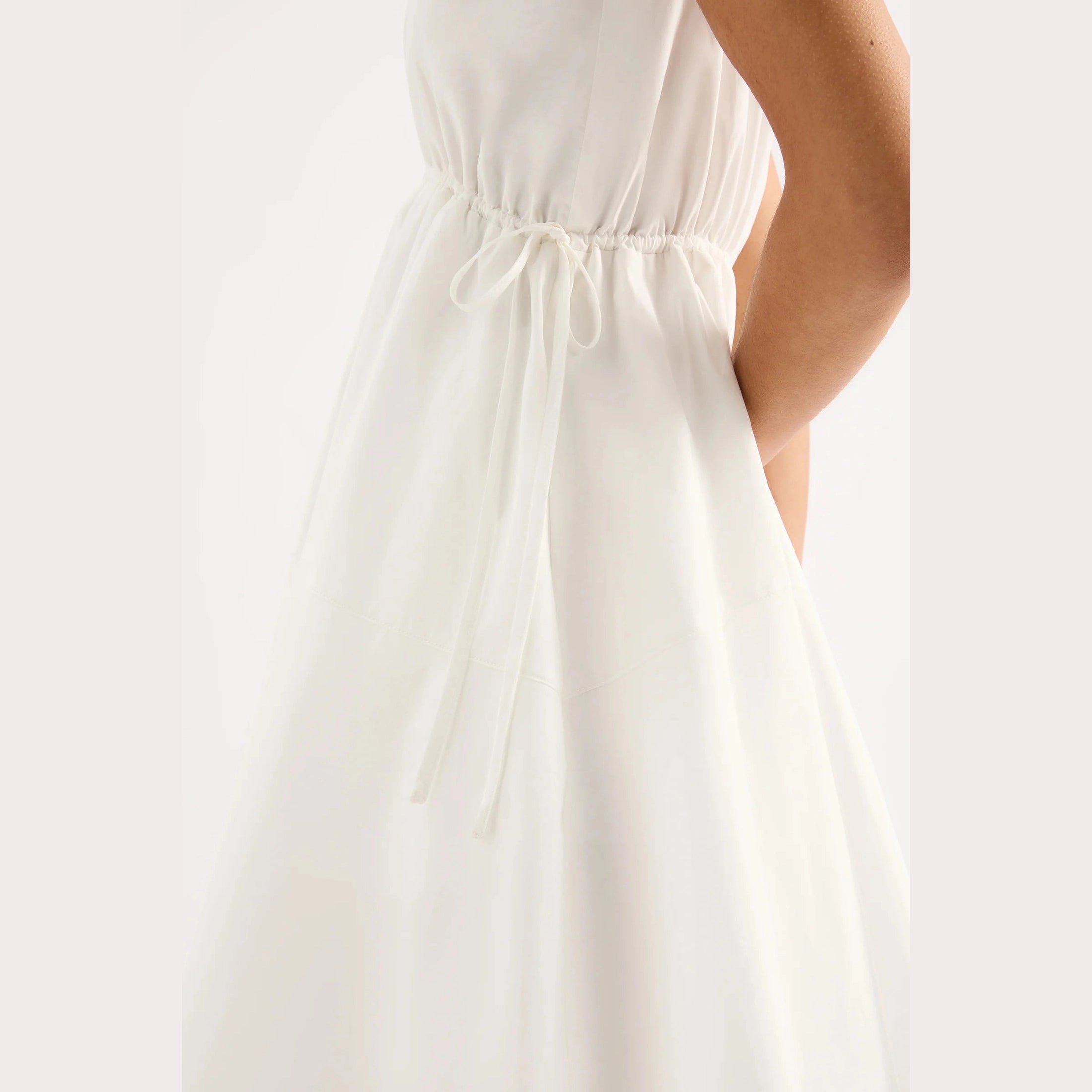Nude Lucy Beni Mini Dress white