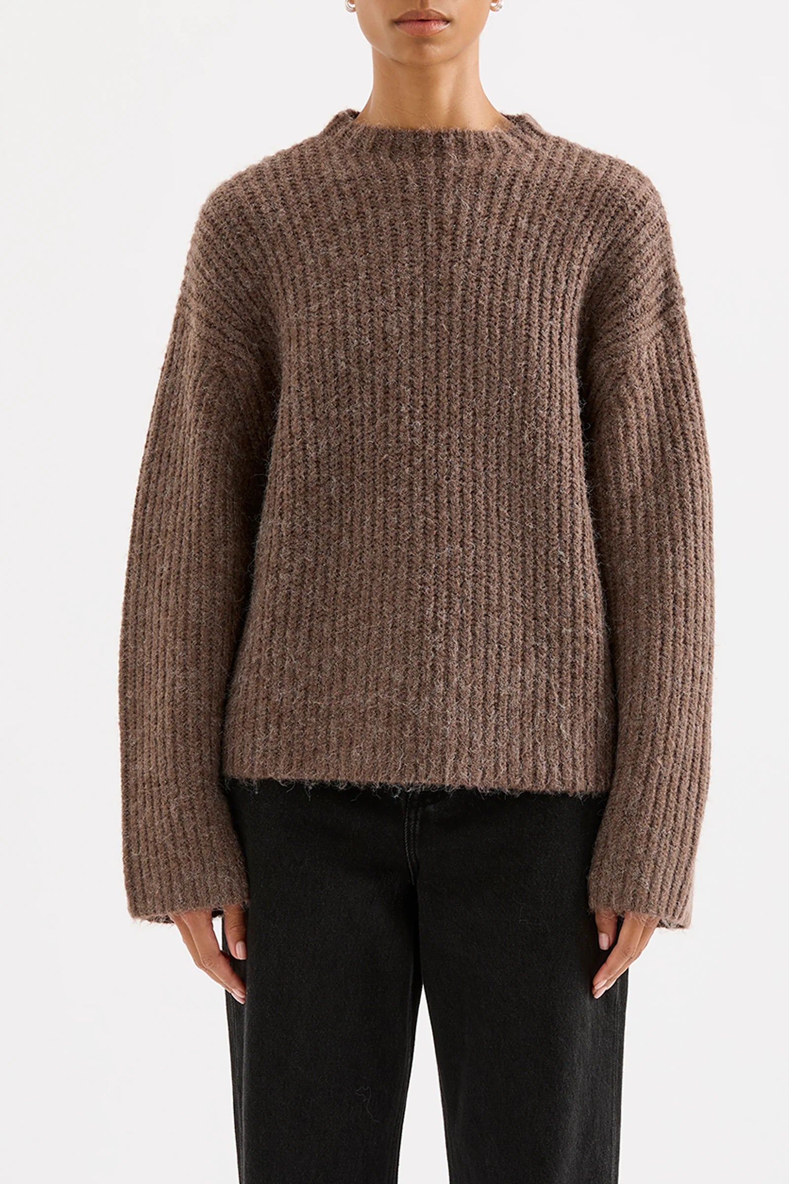 NUDE LUCY Parker knit - Bark