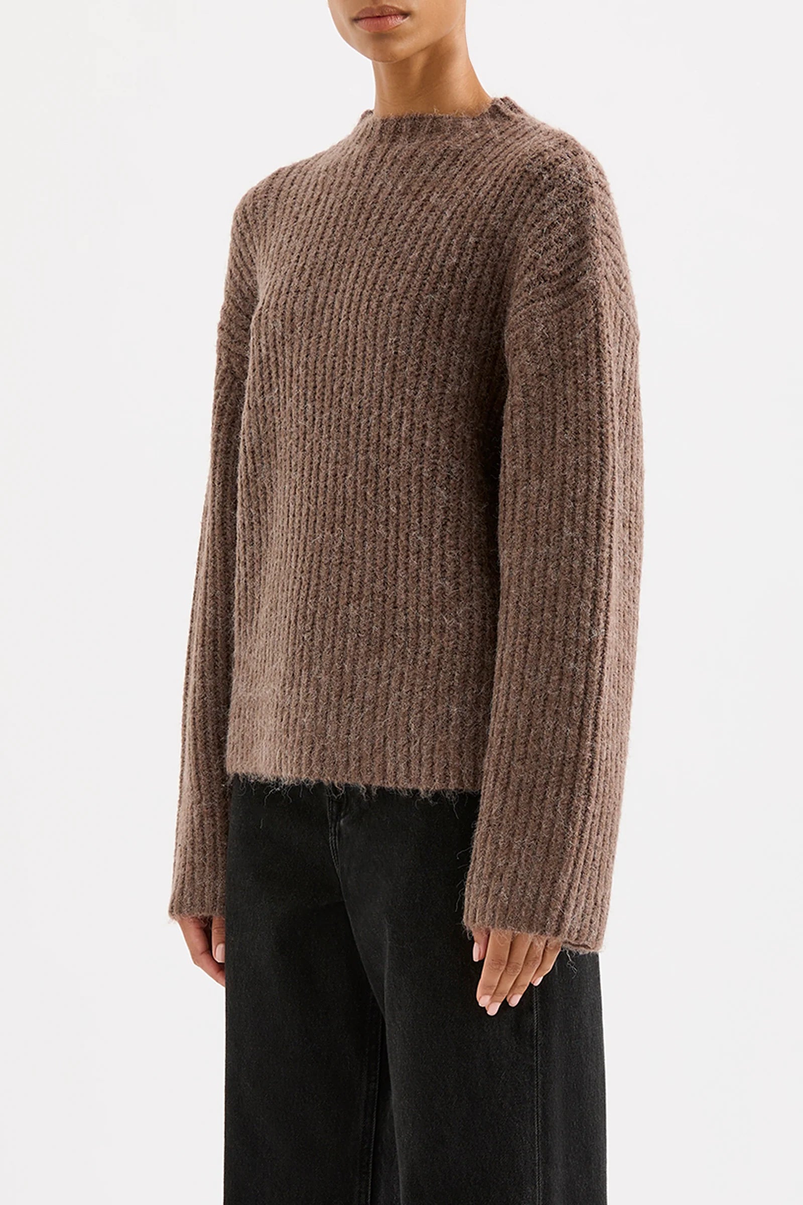 NUDE LUCY Parker knit - Bark