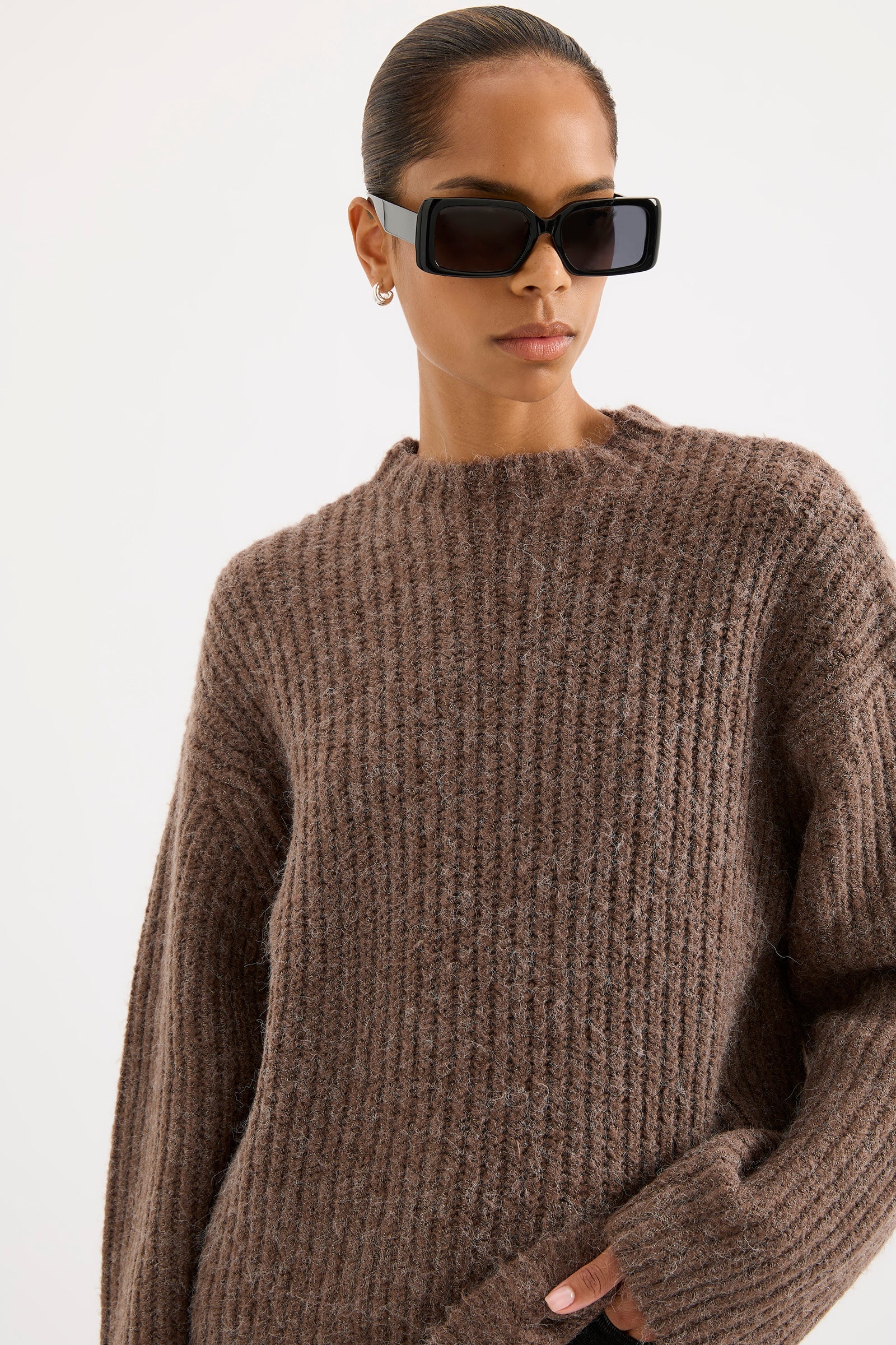 NUDE LUCY Parker knit - Bark