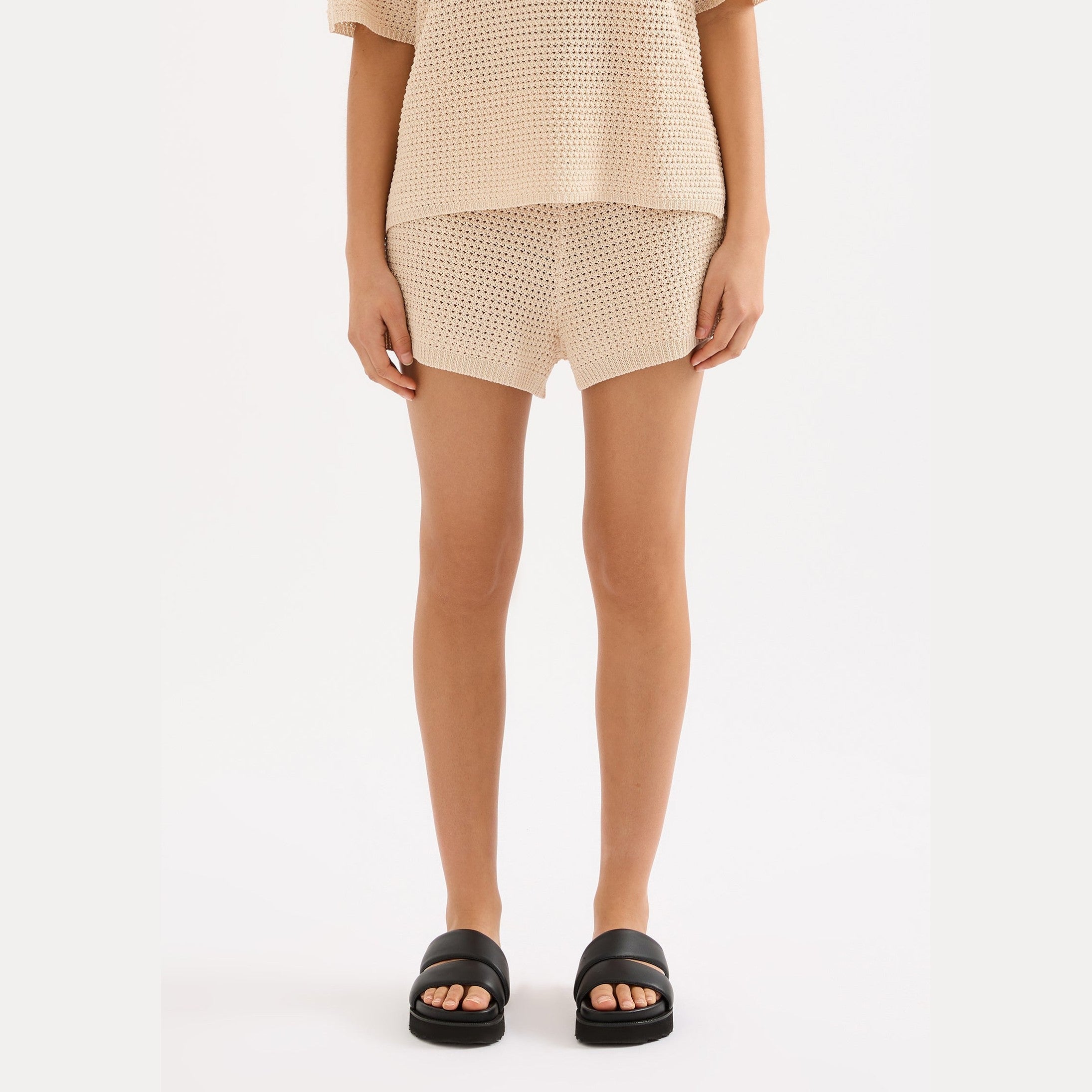NUDE LUCY sawyer crochet short - cream