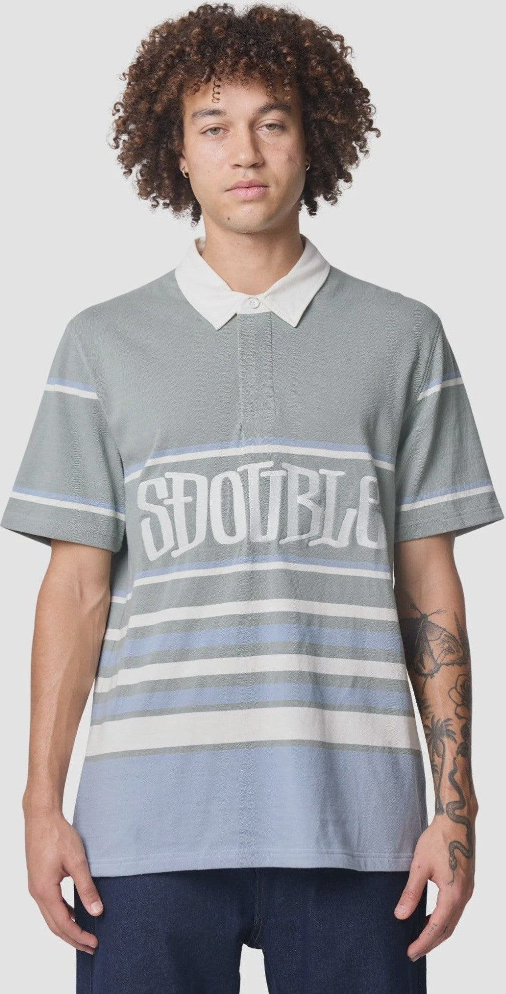 S-Double Rugby Polo Shirt Seagrass