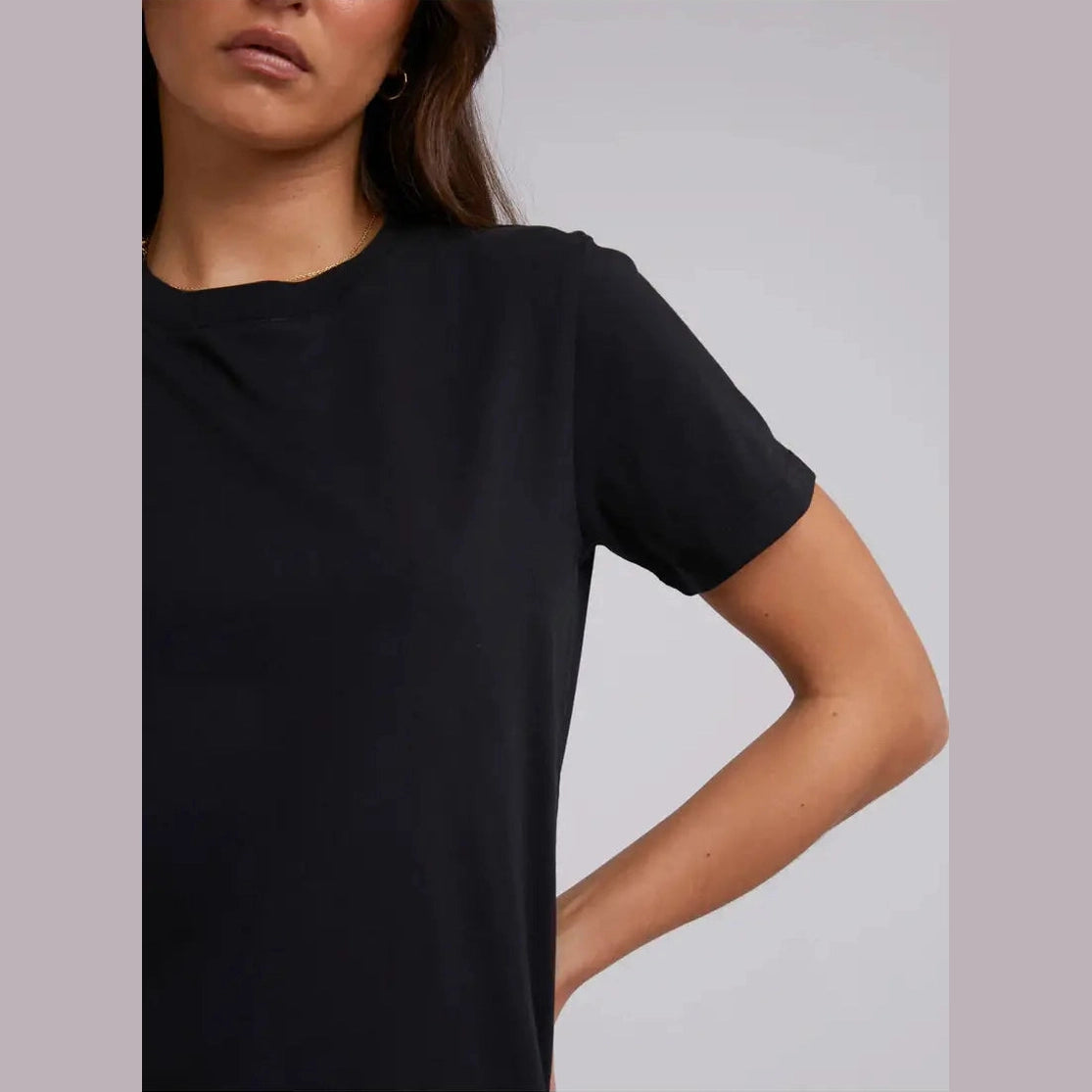 SILENT THEORY Layering tee - Black