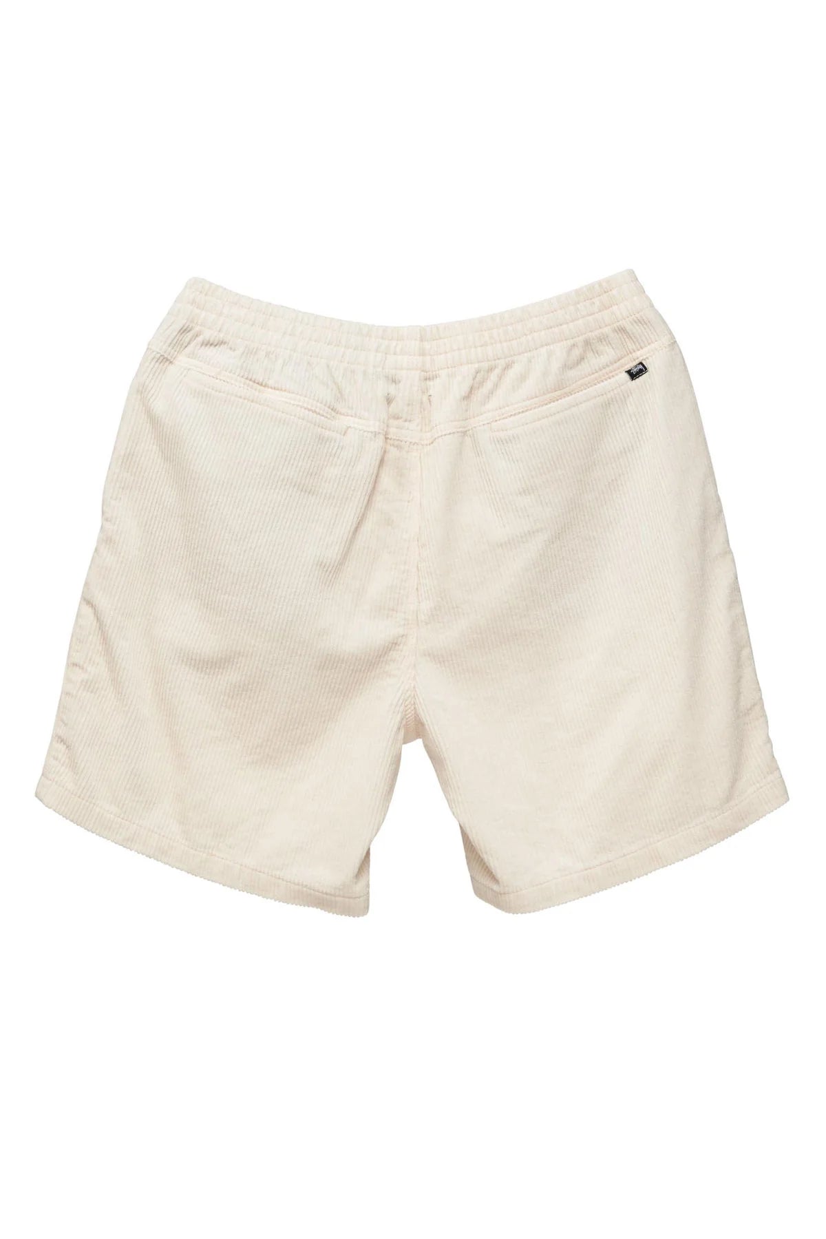 Stussy wide wale cord beachshort - pigment washed white