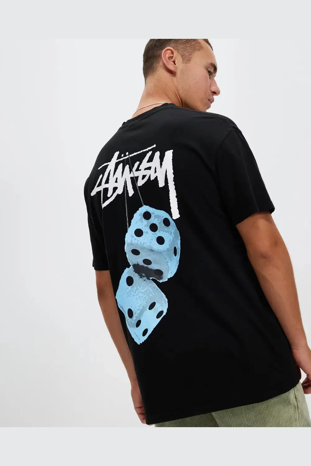 STUSSY Fuzzy dice ss tee - Pigment black