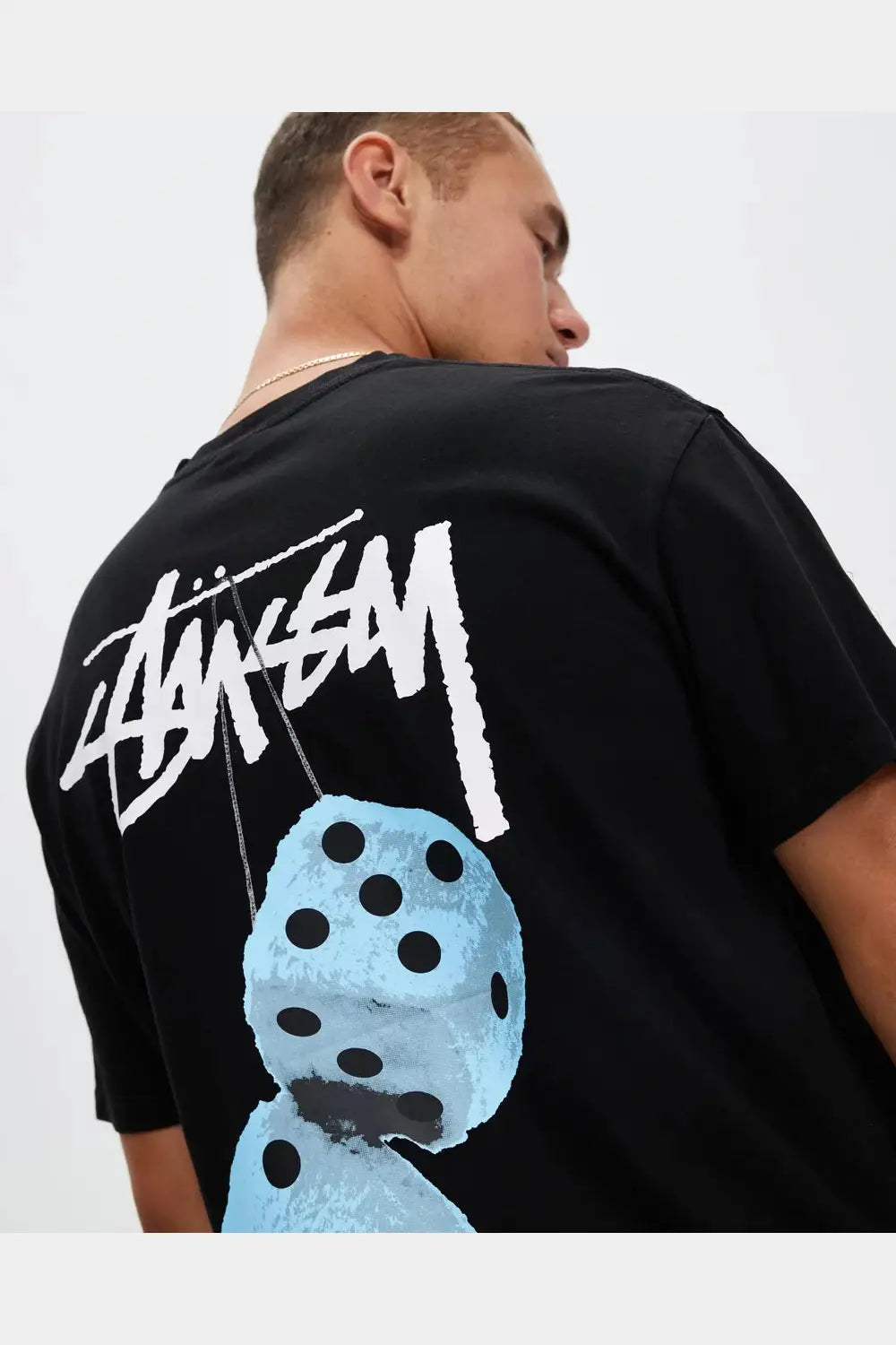 STUSSY Fuzzy dice ss tee - Pigment black