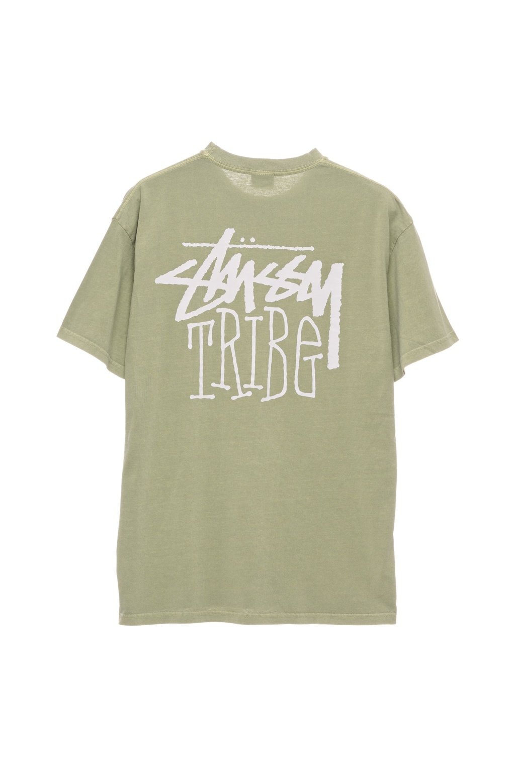 STUSSY tribe ss tee - Pigment artichoke