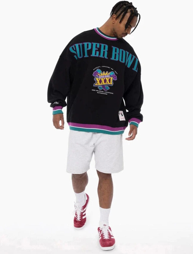 MITCHELL & NESS Super bowl XXI crew - Black