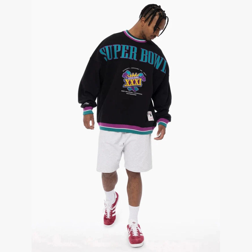 MITCHELL & NESS Super bowl XXI crew - Black