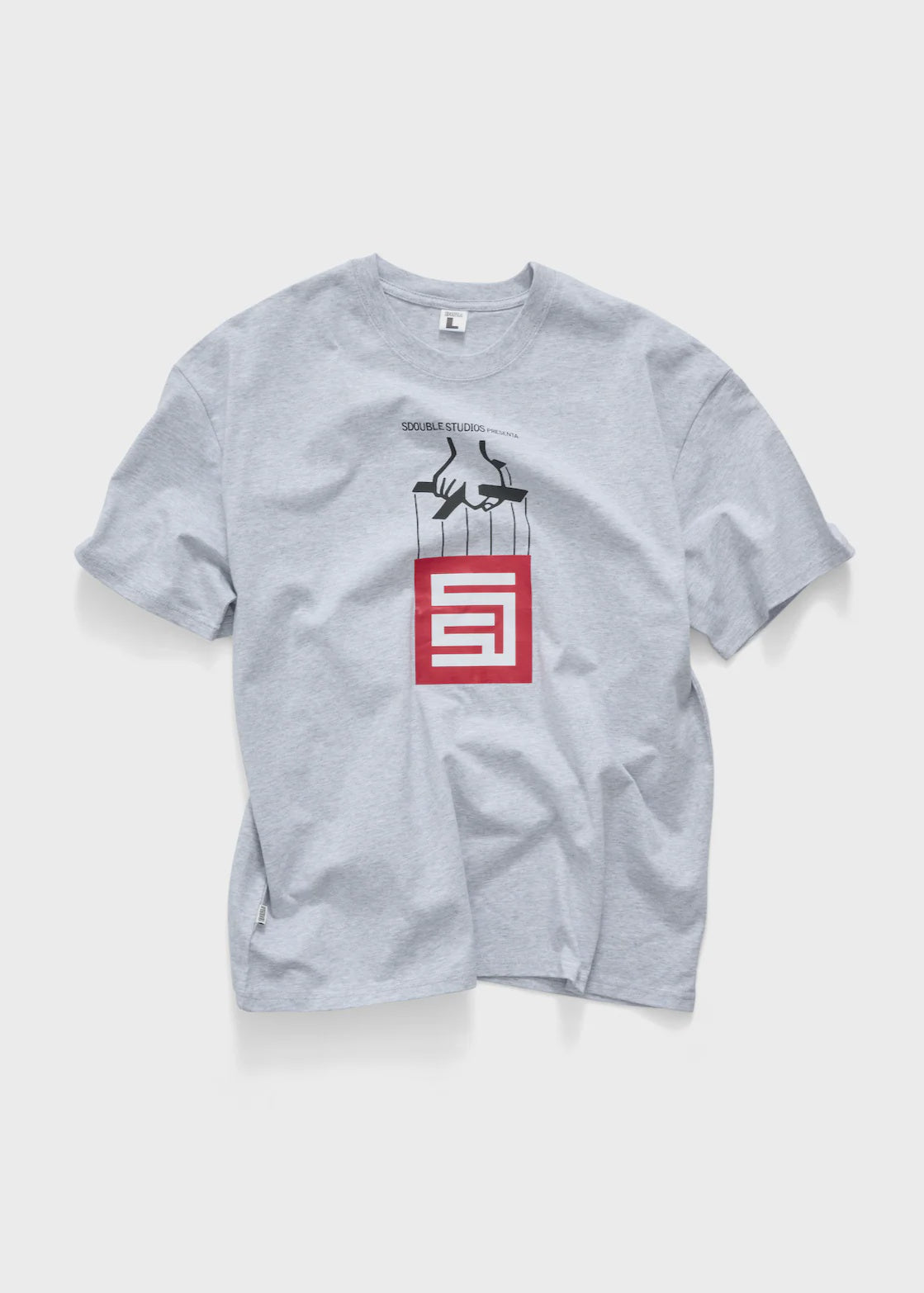 S DOUBLE Godfather Short Sleeve Tee - Ash Heather