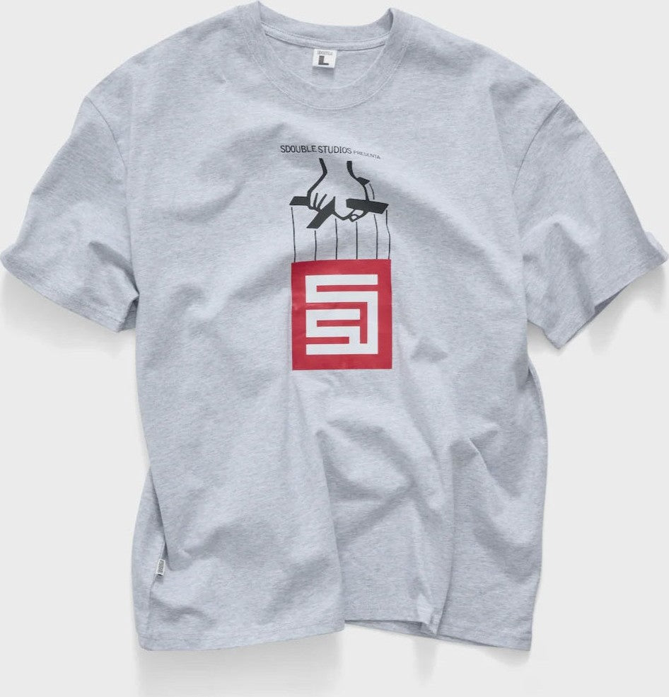 S DOUBLE Godfather Short Sleeve Tee - Ash Heather