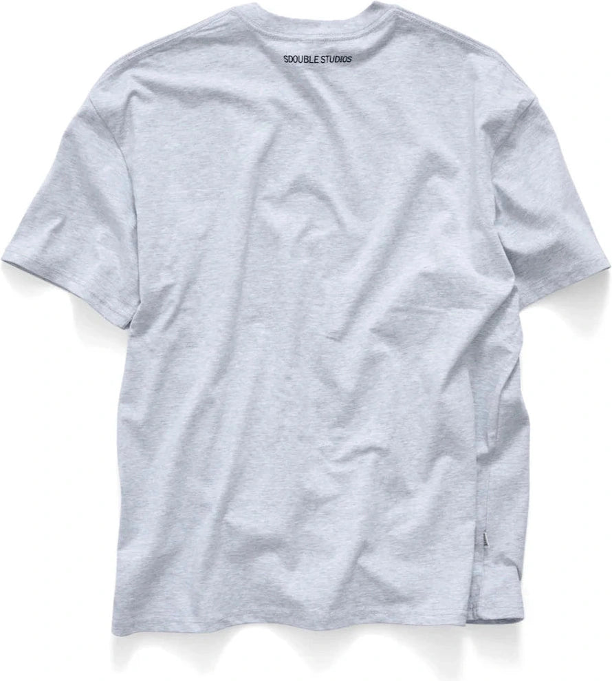 S DOUBLE Godfather Short Sleeve Tee - Ash Heather