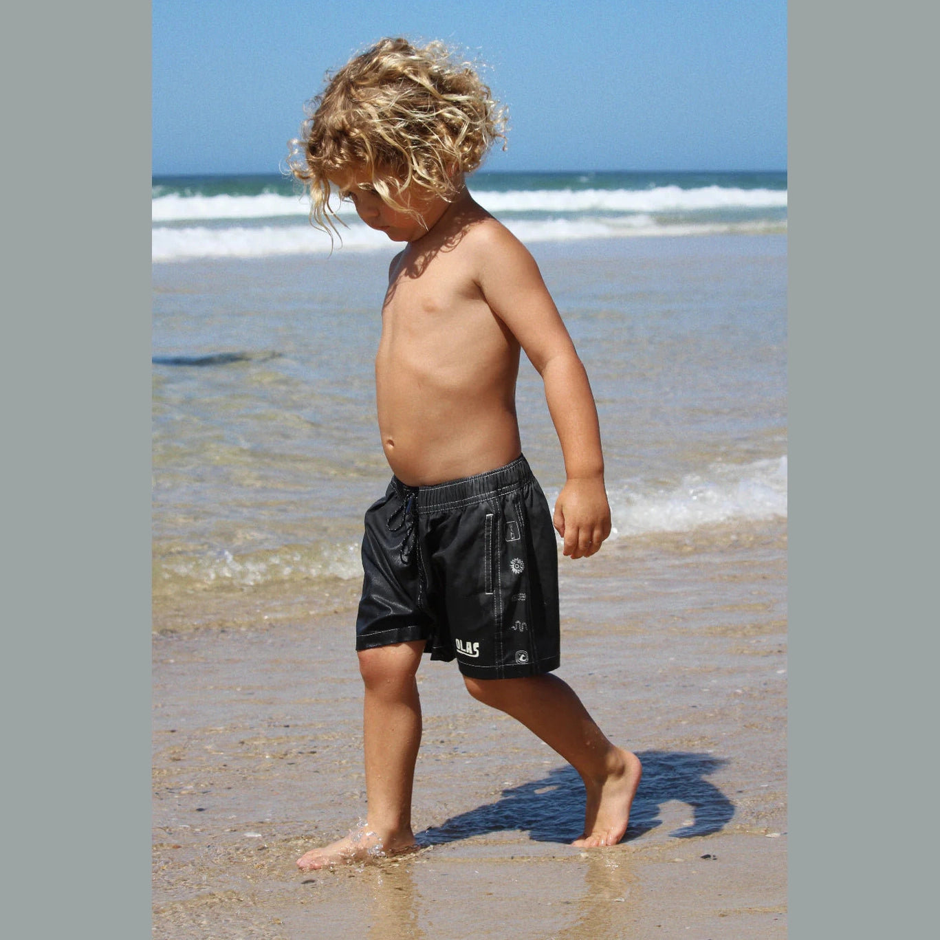 Olas - KERAMAS MINI BOARDSHORT - washed black