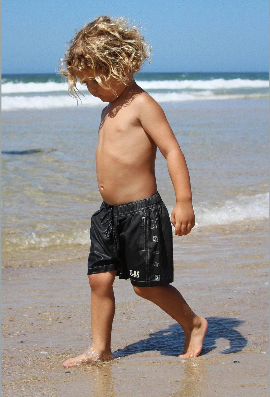 Olas - KERAMAS MINI BOARDSHORT - washed black